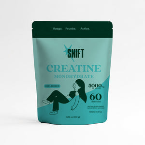 Doypack de Creatina Monohidratada SHIFT, 300 g, sin sabor, vista frontal
